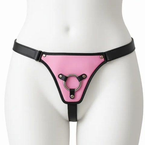 Pink Harness Strap On Belt