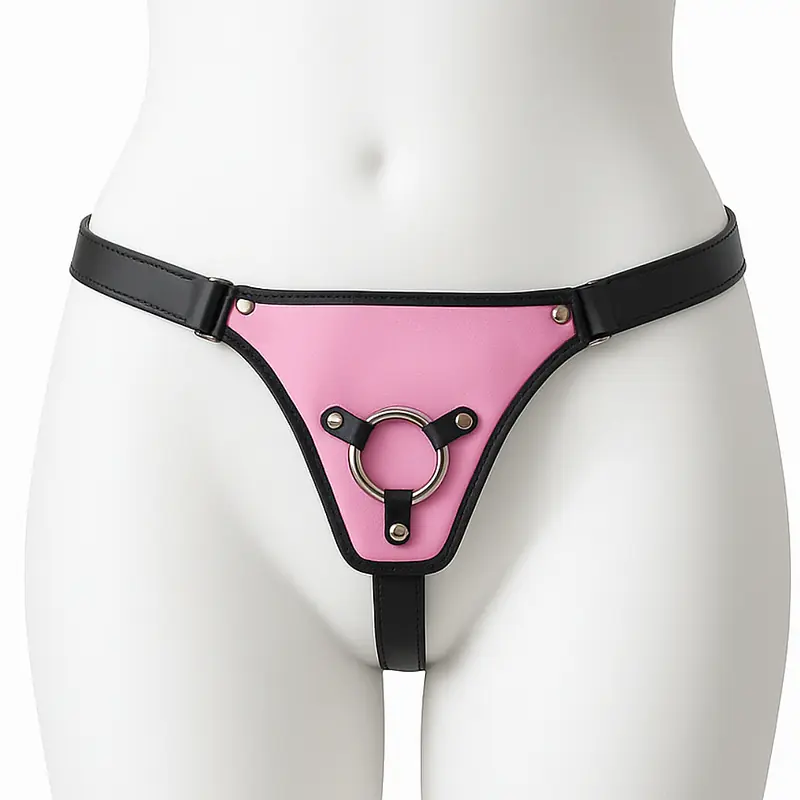 Pink Harness Strap On Belt