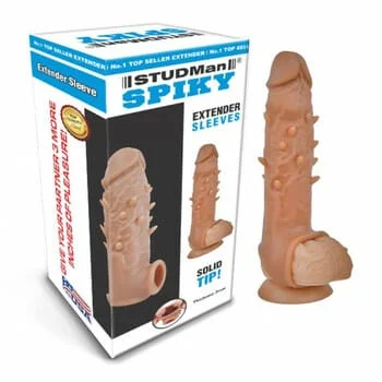 Spikey Stud Men Penis Extender Sleeve for Men 8inch