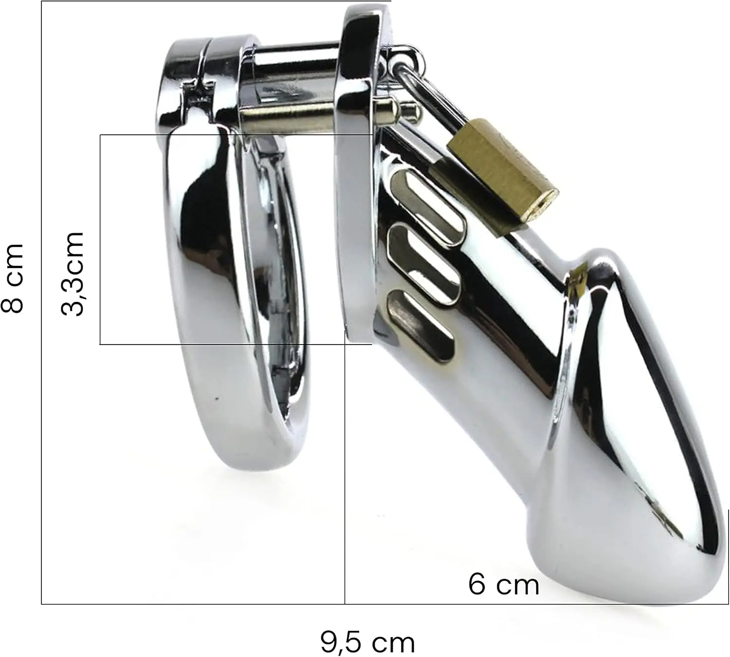 Passionate Titan Grip Metal Chastity Cage